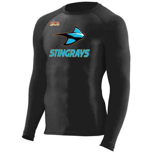 Stingrays ADULT Long Sleeve Compression Shirt